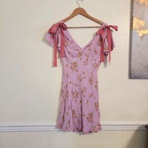 🏷 Wild Fable Pink and Purple Ruffled Mini Dress